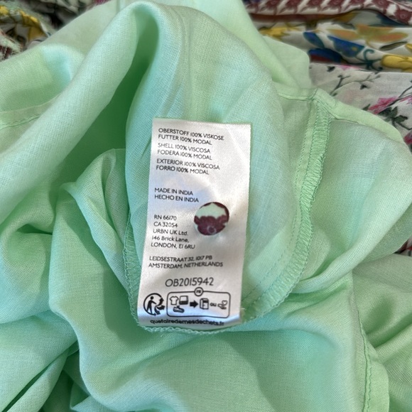 ANTHROPOLOGIE | NWT The Somerset Halter Maxi Dress in Green Motif, Size Large - Picture 11 of 12